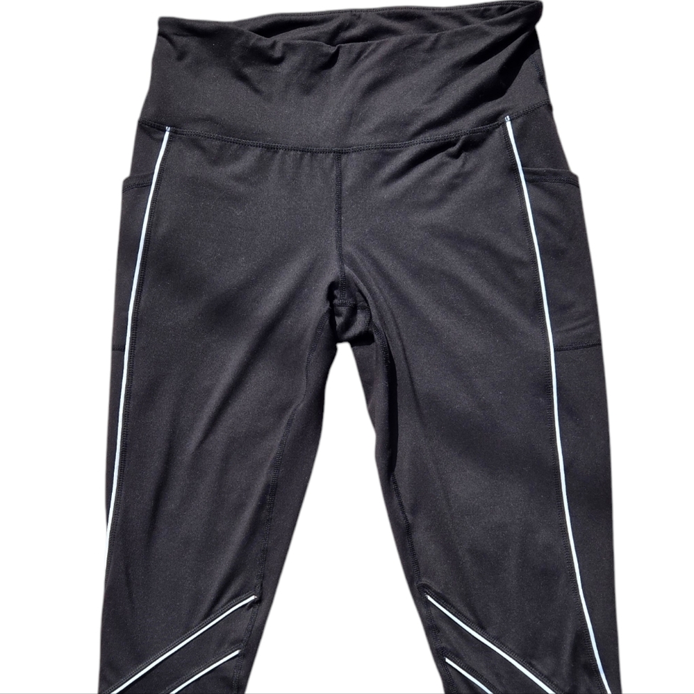 IDEOLOGY BLACK WHITE STRIPE LEGGINGS WORN ONCE